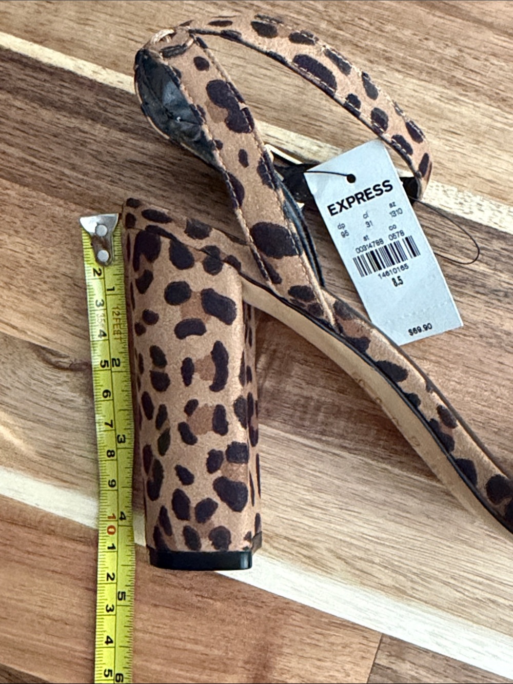 Express Leopard Block Heels - Picture 4 of 4
